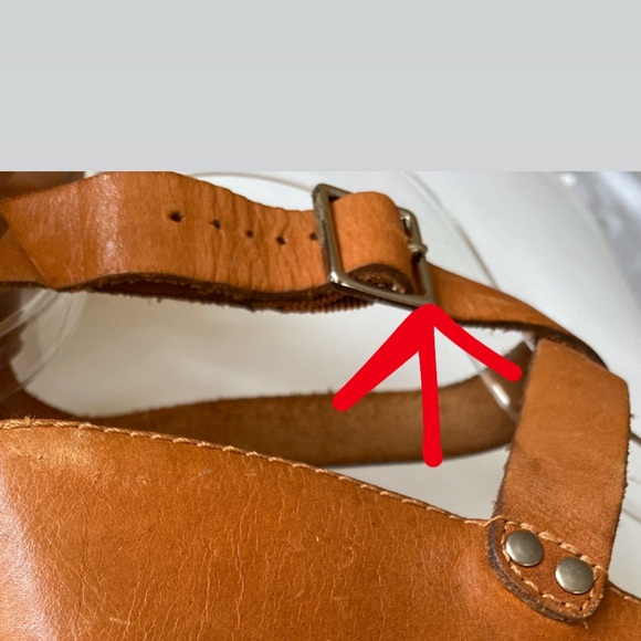 David Aaron leather strappy wedges - Picture 7 of 8